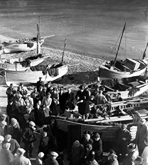 Fishermen Prints: Local fisherman bid for the fishing fleet of one of their colleagues who died