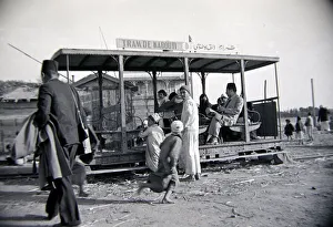 Core80 Prints: Local people of Kabouti in Egypt using the public trams Circa 1935 People