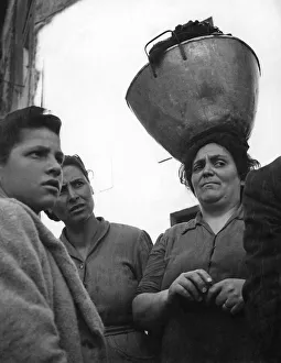 Local women of Sorrento near Naples in Southern Italy Circa 1965 P004745