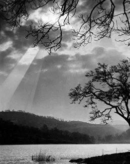 Clouds Prints: Loch Ard, a body of fresh water in the Loch Lomond and the Trossachs National Park