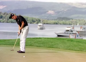 Loch Lomond Golf Tournament July 1999 golfer Jesper Parnevik