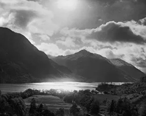 Clouds Prints: Loch Shiel, Glenfinnan with Meall a Bhainne and the Meall Doire Na Mnatha hills in