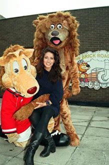 The Loco Lion appeal was launched at North Tees Hospital by Gladiator Diane Youdale (Jet)