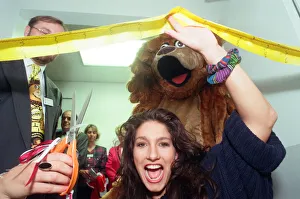 The Loco Lion appeal was launched at North Tees Hospital by Gladiator Diane Youdale (Jet)