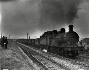 Derbyshire Prints: Locomotive 3799 designed by Nigel Gresley seen here hauling coal in Derbyshire