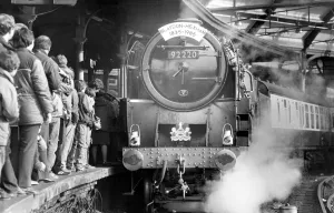 00335 Prints: Locomotive number 92220 the Evening Star in action on 11th March 1985 celebrating