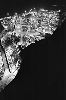 Light Prints: Logistics depot at the base of Shakespeare Cliff during construction of the Channel