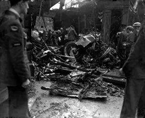 London Blitz Battle of Britain WW2 September 1940 Members of the Police the Fire