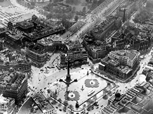 Core83 Prints: London England May 1937 Trafalgar Square London Aerial Views Landmarks