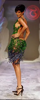 Catwalk Prints: London Fashion Weekend Nadia Avermann parading in Julien Mcdonalds designs