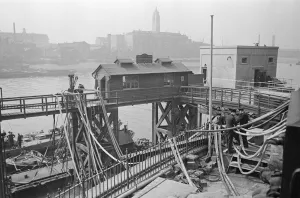 Blitzkreig Prints: London Fire Brigade River Station, Thames. 13th May 1944