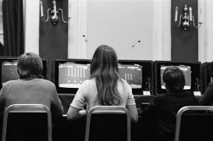 01262 Prints: The London heats of Britains first national space invaders championships