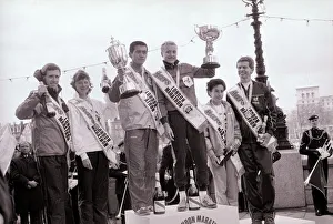 London Marathon Winners - April 1986 First place winnners Toshihiko Seko (Japan