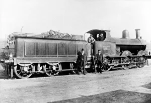 London Northwestern Locomotive 0-6-0 number 147 stationed at Crewe. Circa 1896