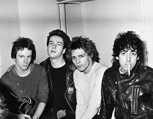 London punk rock group The Clash pictured at the Elizabethan ballroom Belle Vue in