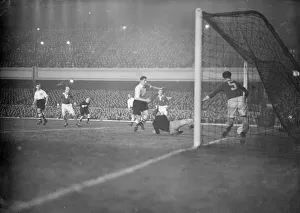 London v Berlin seen here playing a friendly match at Highbury. March 1953