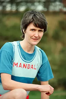 01000 Collection: Long distance runner Sharon Gayter. Member of Mandale Harriers Sharon Gayter is aiming