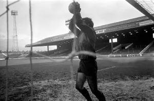 Long after the other Manchester City players have finished training