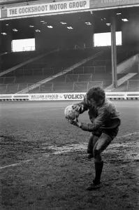 Long after the other Manchester City players have finished training