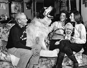 Homelessness Prints: Look whos Coming for Christmas. Sid and Evelyn Ackland with Daughter Kim have Won