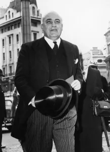 00366 Prints: The Lord Chancellor Lord Kilmuir ( David Maxwell Fyffe) seen here attending