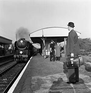 Scandal Prints: Lord Denning at Whitchurch station to go to London to present his report into the Profumo