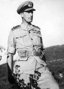 00371 Prints: Lord Louis Mountbatten, Supreme Allied Commander of South East Asia Command during a tour