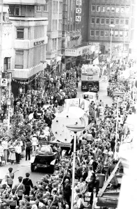 The Lord Mayor of Newcastles parade in the city centre on the 23rd June 1979