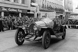Lord Mayors Show in London November 1967 actor Dick Van Dyke drives Chitty
