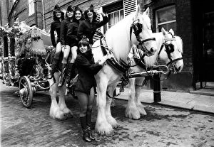 00013 Collection: Lord Mayors Show in London, November 1978 TV dancers Pan