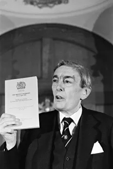 Minorities Prints: Lord Scarman, new press conference to release his report into The Brixton Disorders 10-12