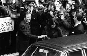 Nobility Prints: Lord Snowdon weds Lucy Lindsay Hogg in Kensington 1978