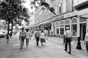 00612 Prints: Lord Street, Southport, the main shopping street of Southport, in Merseyside