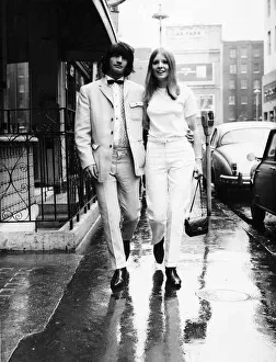 Occupation M Prints: Lord Sutch leader of the Raving Monster Looney Party with his Bride to be Sue Hunt