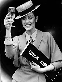 Lorraine Chase the cockney model - April 1979 whose adverts for Campari made