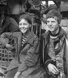 Norfolk Prints: Lorry drivers son, Peter Kindleysides (15) pictured with the girl he falls in love