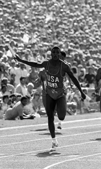 Los Angeles Olympic Games August 1984 Carl Lewis of the United States of America