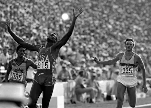 Los Angeles Olympic Games August1984 Carl Lewis of the United states of America