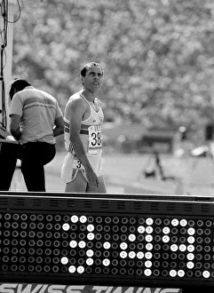 00015 Prints: Los Angeles Olympic Games August1984 Steve Ovett Sport Athletics Action 1500 meters
