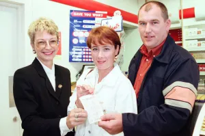 Lottery winners Mark and Cheryl Brudenell trying their luck once again as they buy a