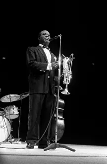 Louis Armstrong Jazz Musician - May 1956 during his first concert in Great Britain