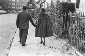 00278 Prints: Louis Armstrong seen here arriving for a press conference at the Mayfair Hotel
