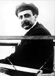 00340 Prints: Louis Bleriot pilot adventurer file pic of adventuirer who flew across the English