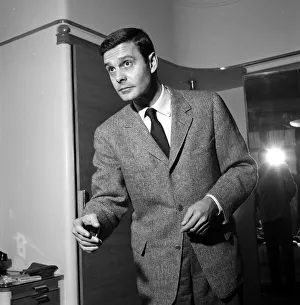 Blazer Prints: Louis Jourdan March 1957 French Actor Pictured at Claridges Hotel in London