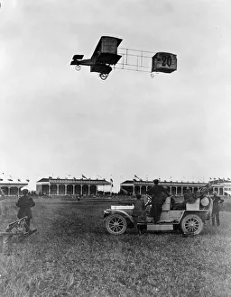 Louis Paulhan who flew 82 miles in 163 minutes at the 1909 Rheims meeting