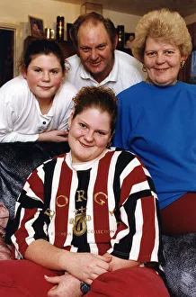 00029 Prints: Louise Brown Aged 16 The First Test Tube Baby To Be Born In Britain With Her Sister