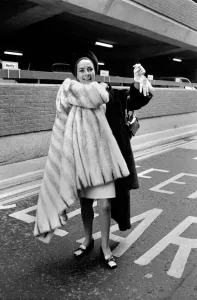 James Prints: Lovely Karin Dor, the young German born actress is in London for the opening of her