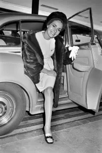 Lovely Karin Dor, the young German born actress is in London for the opening of her