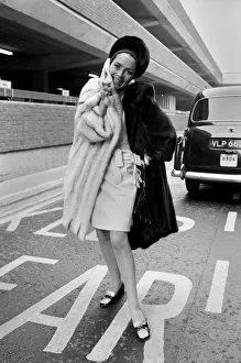Lovely Karin Dor, the young German born actress is in London for the opening of her