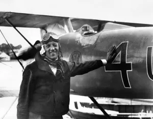 Lt. D. Rittenhouse, the winner of the Schneider Cup Seaplane race at Cowes